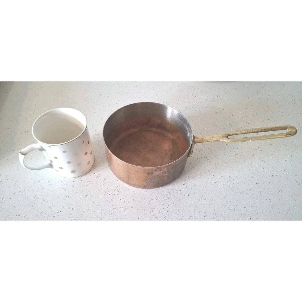 Vintage Copper Saucepan 6.5